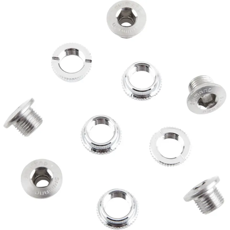 Shimano Spares FC7710 Chainring Bolts 5-pack in Silver