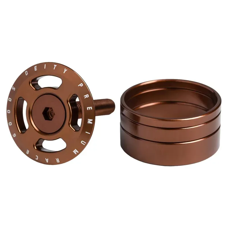 Deity Crosshair Headset Cap Kit in Brown