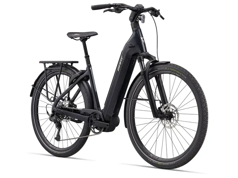 Giant - AnyTour E+ 4 LST Electric Commuter Bike in Cold Night-1