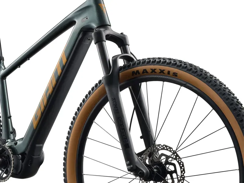 Giant - Talon E+ Hardtail Electric Mountain Bike in Asphalt Green-3