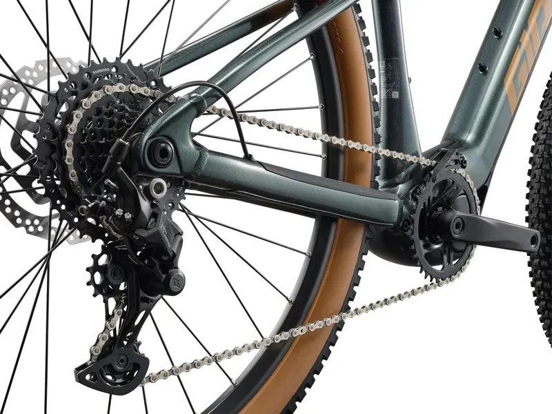 Giant - Talon E+ Hardtail Electric Mountain Bike in Asphalt Green-6