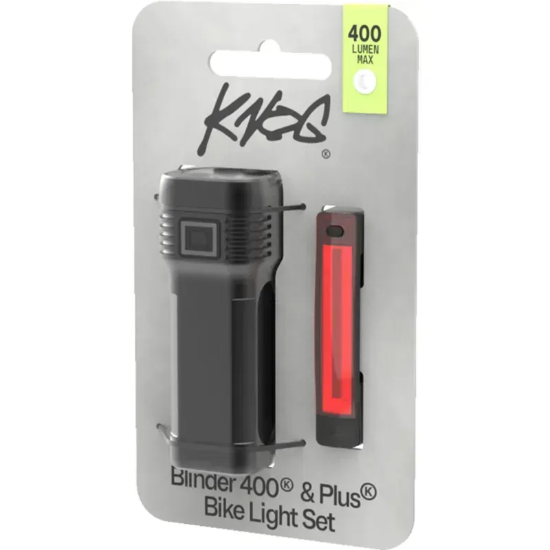 Knog - Blinder Pro 400 and Plus Bike Light Set Twin Pack-4