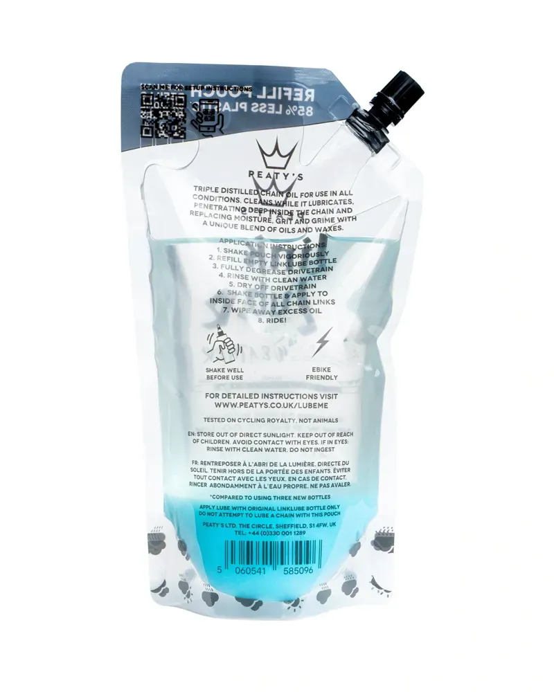 Peaty's LinkLube All-Weather Refill Pouch - 360ml - box of 12-2