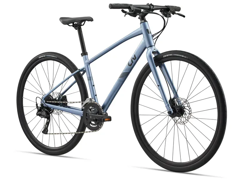 Liv - Alight 2 Disc Hybrid Bike in Frost Silver-1