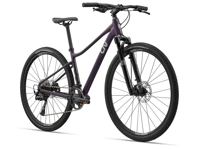 Liv - Rove 1 Hybrid Leisure Bike in Tyrian Purple-1