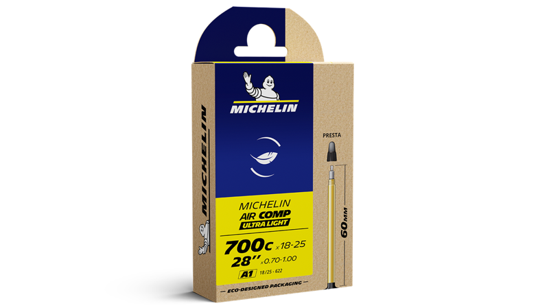Michelin Aircomp Ultralight Road Inner Tube in Black