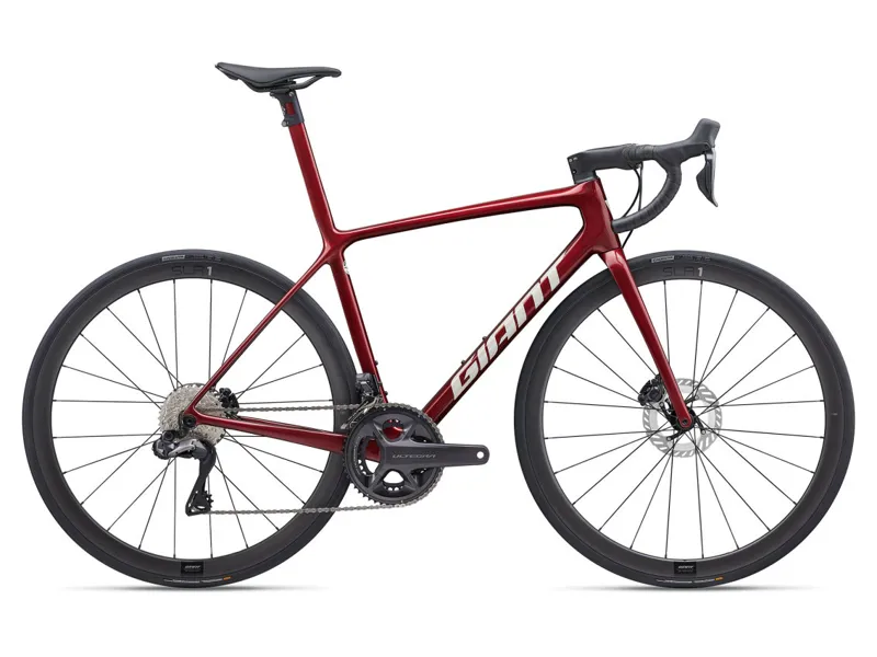 Giant TCR Advanced SL Disc 1 Performance Road Bikes in Sangria