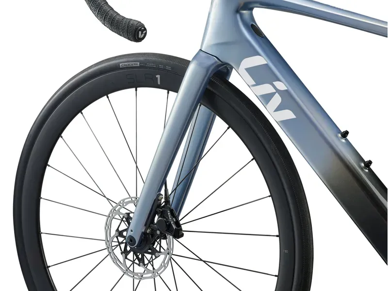 Liv - Avail Advanced E+ Elite 1 Electric Road Bike in Dreamy Blue/Carbon Smoke-4