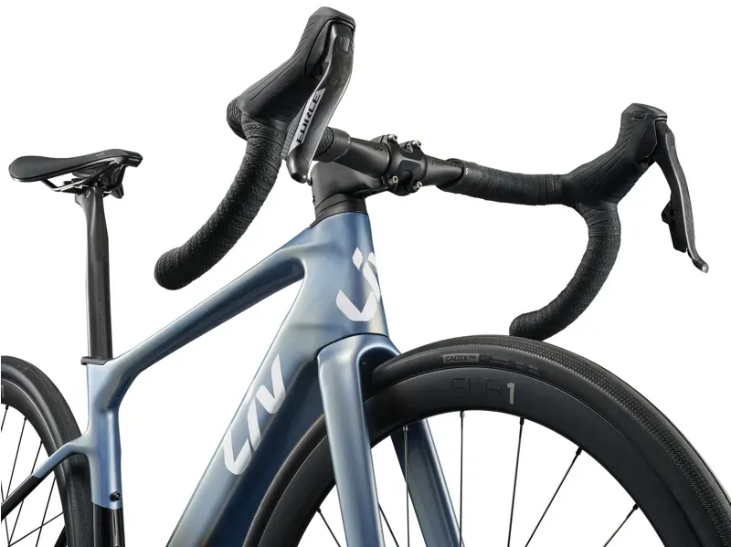 Liv - Avail Advanced E+ Elite 1 Electric Road Bike in Dreamy Blue/Carbon Smoke-1