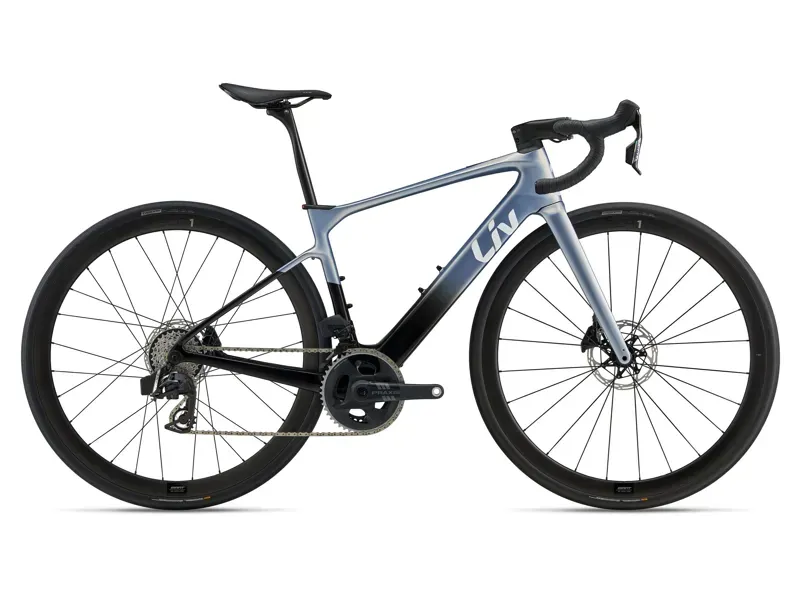 Liv - Avail Advanced E+ Elite 1 Electric Road Bike in Dreamy Blue/Carbon Smoke