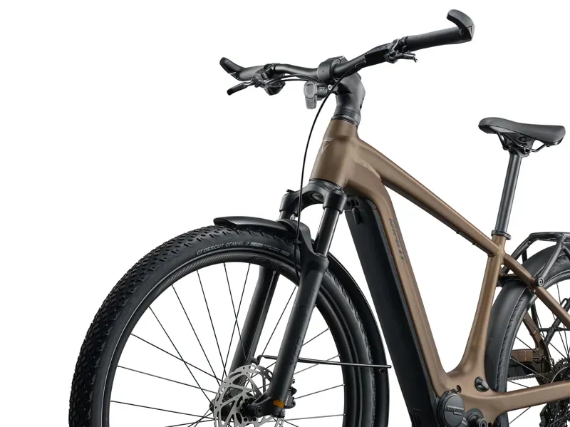 Giant - Explore E+ 3 Electric Hybrid Bike in Pyrite Brown-7