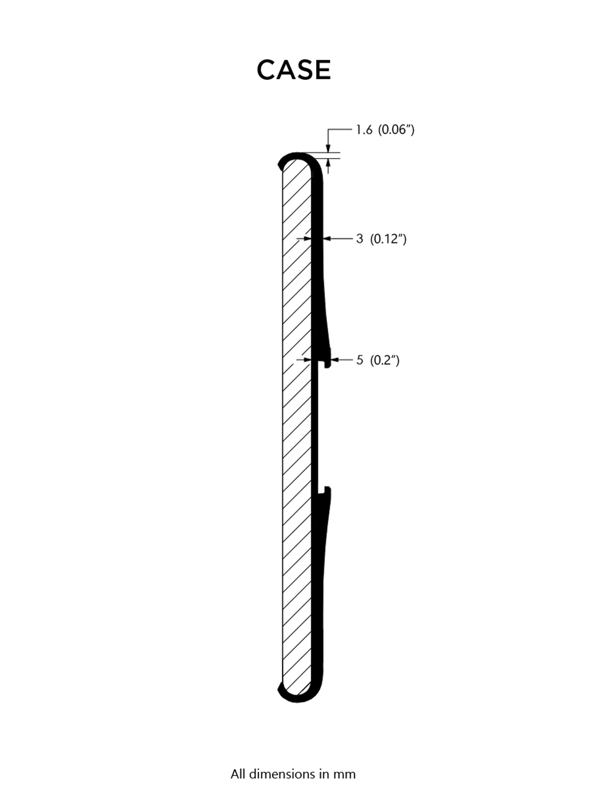 Original Phone Mount Measurments