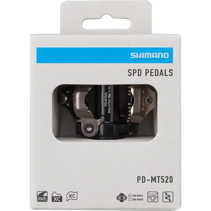 PD-MT520 SPD pedal with SM-SH51 cleats black-4