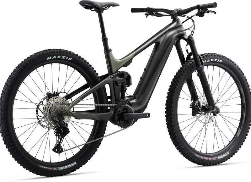 Giant - Trance X Advanced E+ 1 Full Suspension Electric Mountain Bike in Panther / Green-1