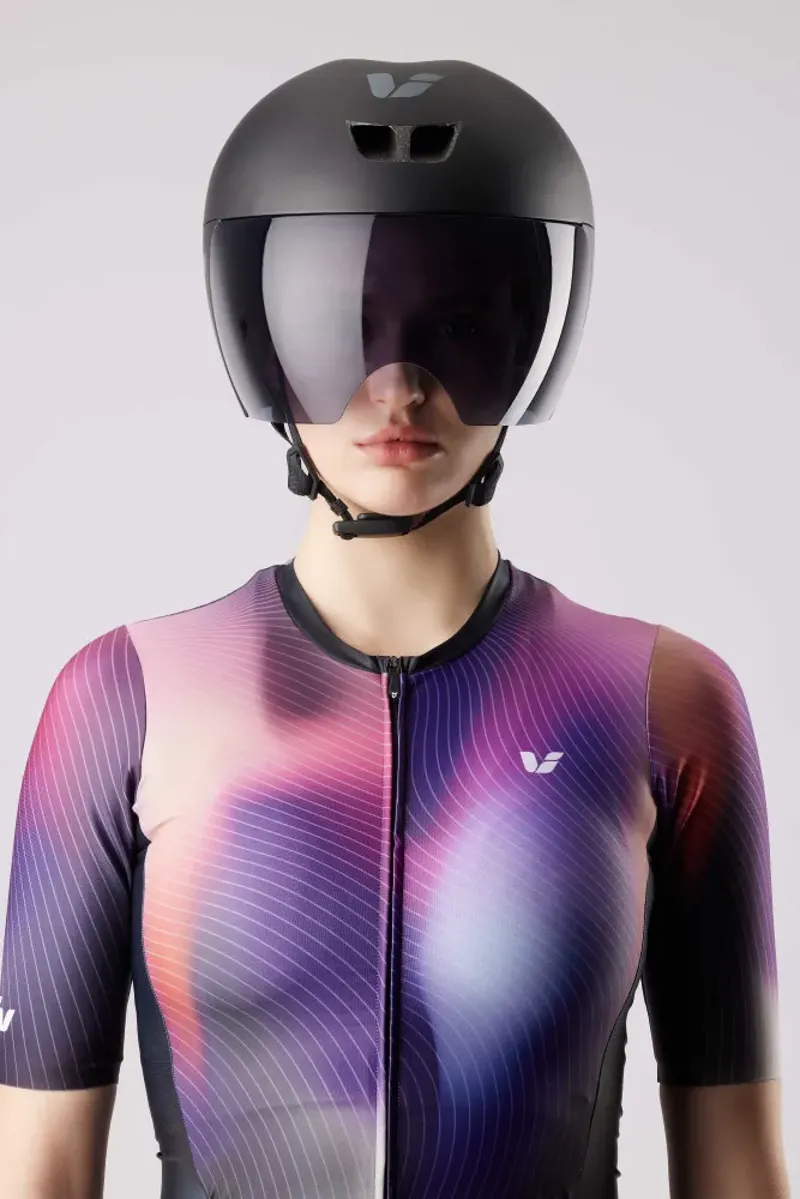 Liv - Rivet MIPS Aerodynamic Time Trial Road Helmet in  in Matt White-2