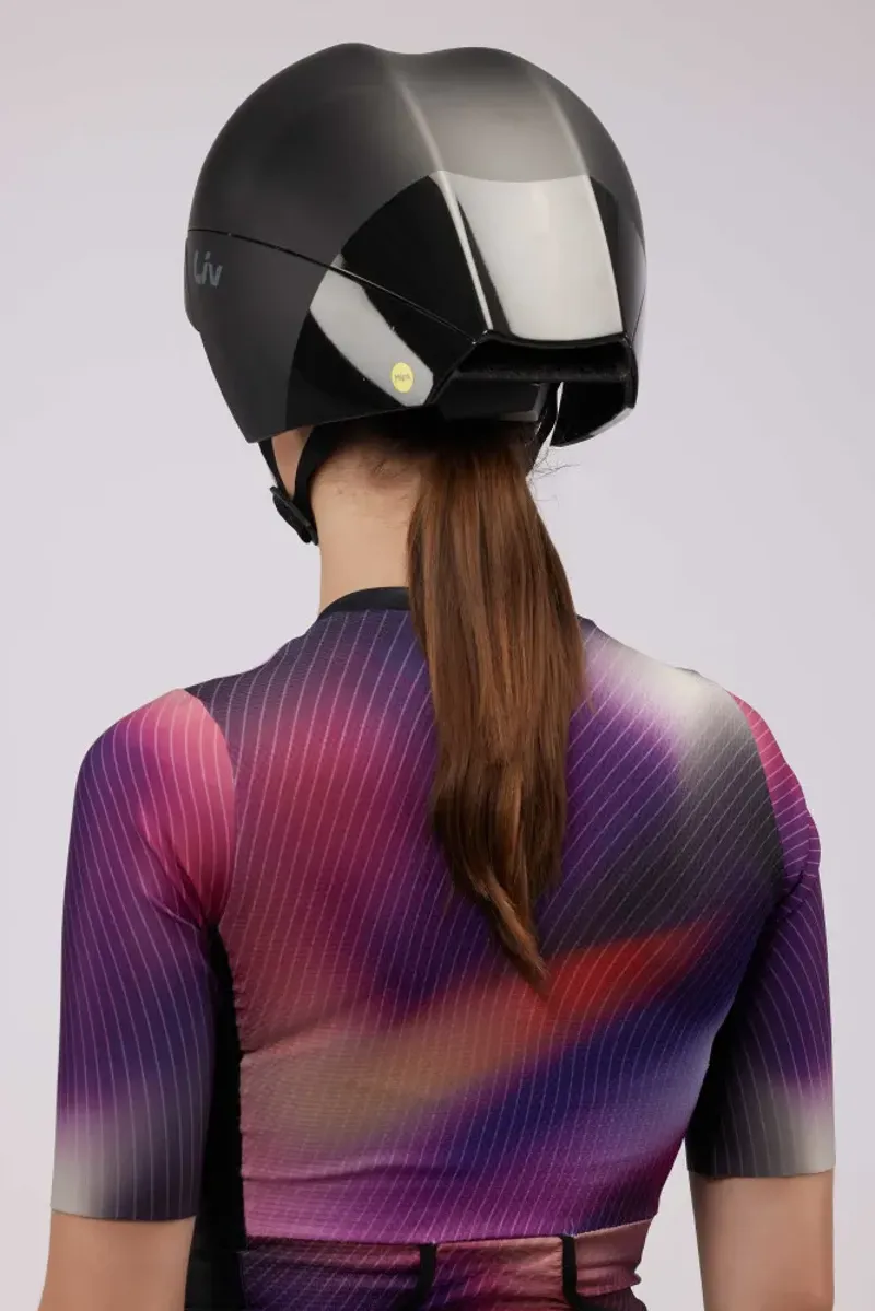 Liv - Rivet MIPS Aerodynamic Time Trial Road Helmet in  in Matt White-6