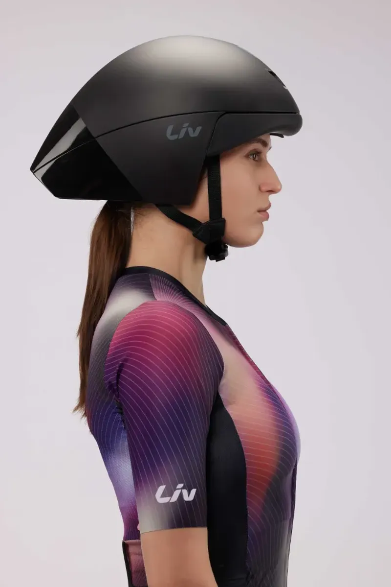 Liv - Rivet MIPS Aerodynamic Time Trial Road Helmet in  in Matt White-7