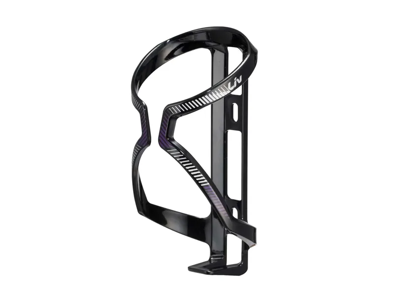 Liv - Airway Sport Bottle Cage in Black / Silver/ Purple
