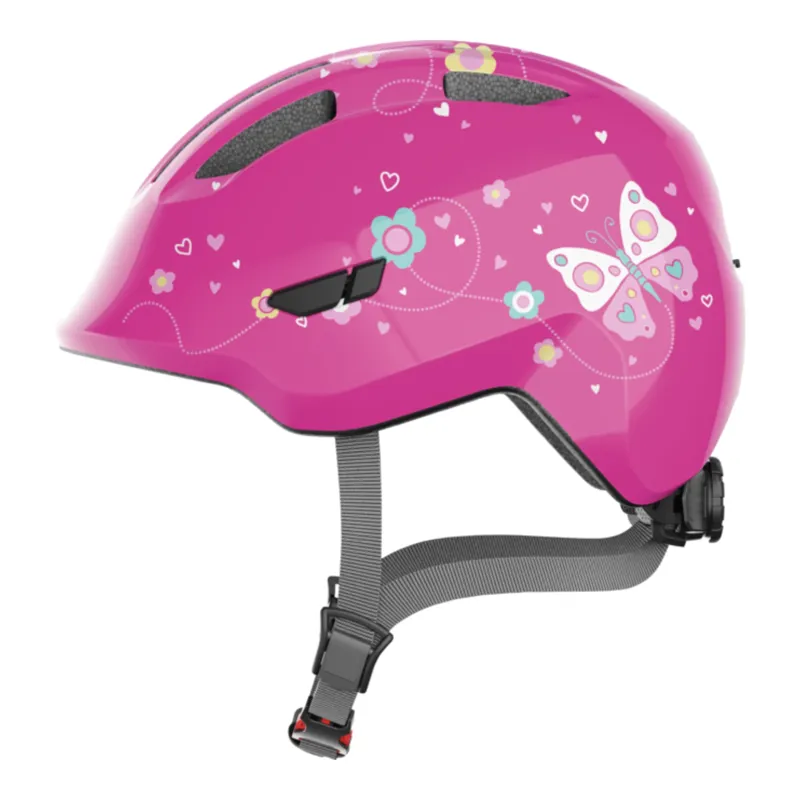 ABUS - Smiley 3.0 Kids Helmet in Pink Butterfly
