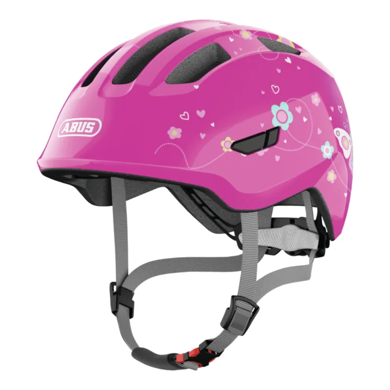 ABUS - Smiley 3.0 Kids Helmet in Pink Butterfly-1