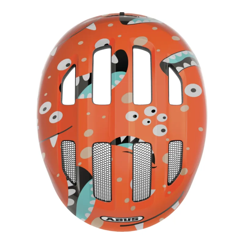 ABUS - Smiley 3.0 Kids Helmet in Orange Monster-3