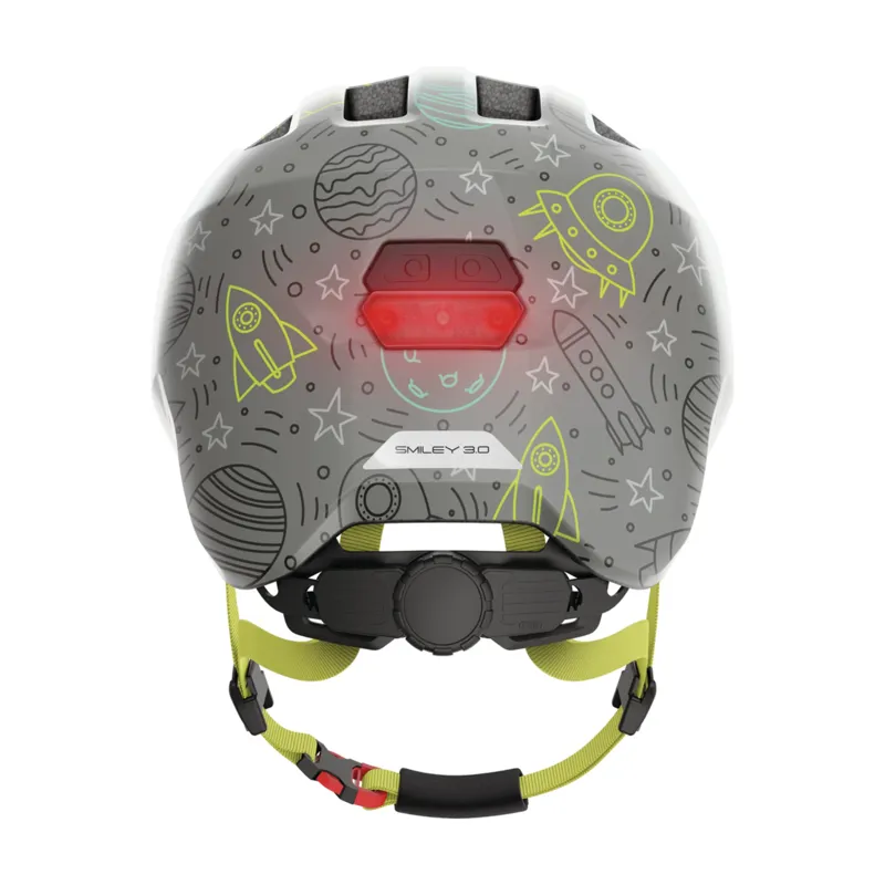 ABUS - Smiley 3.0 LED Kids Helmet in Grey Space-3