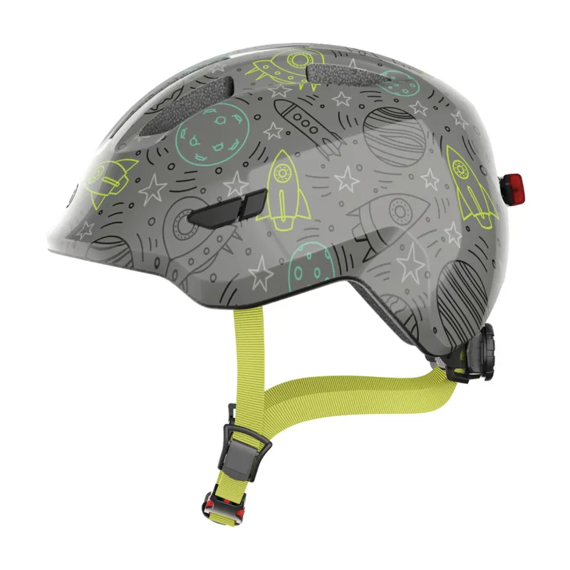 ABUS - Smiley 3.0 LED Kids Helmet in Grey Space