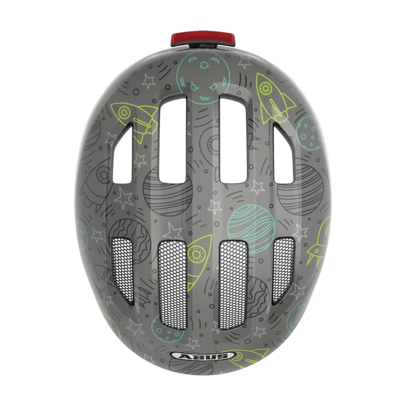 ABUS - Smiley 3.0 LED Kids Helmet in Grey Space-4