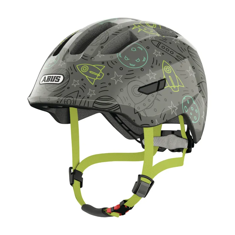 ABUS - Smiley 3.0 LED Kids Helmet in Grey Space-1