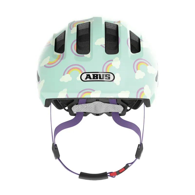 ABUS - Smiley 3.0 LED Kids Helmet in Blue Rainbow-2