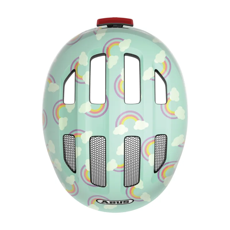 ABUS - Smiley 3.0 LED Kids Helmet in Blue Rainbow-4