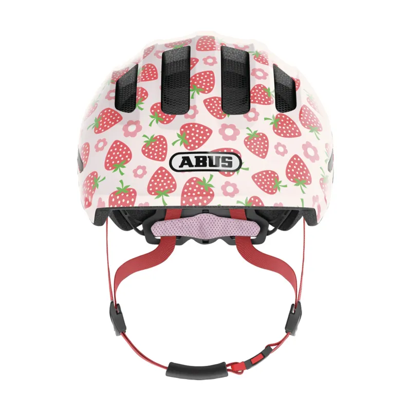 ABUS - Smiley 3.0 LED Kids Helmet in Rose Strawberry-2