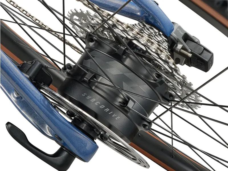 Giant - Defy Advanced E+ Elite AR Electric Road Bike in Midnight Moon-4