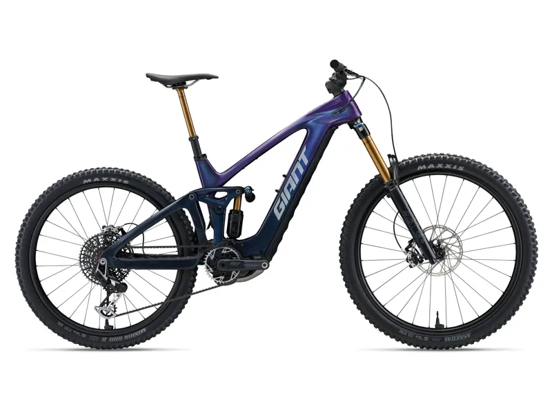 Giant - Reign Advanced E+ 0 Electric Mountain Bike in Purple Haze/Metallic Navy