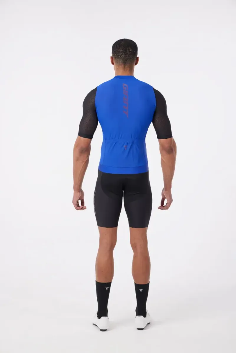 Giant - Race Day Short Sleeve Jersey in Black and Blue-3