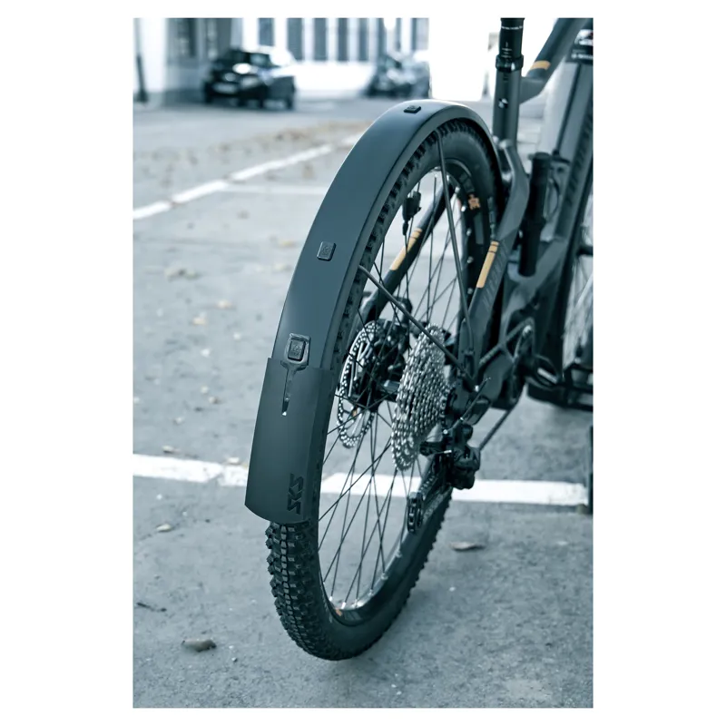 SKS - Bluemels Style 28 inch Mudguard Set with Flaps in Matt Black-3