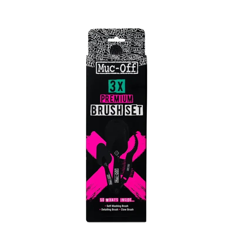 Muc-Off - 3x Premium Bike Cleaning Brush Kit-1