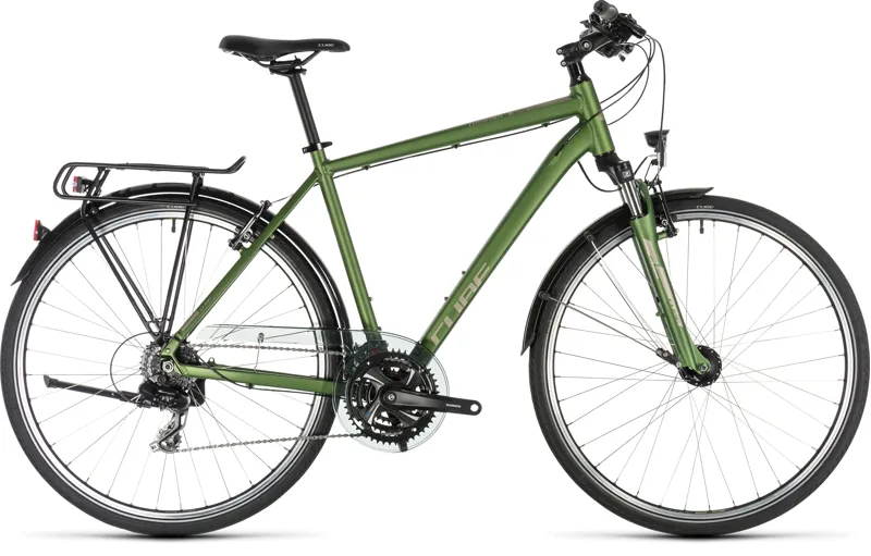 2019 Cube Touring Hybrid bike in Green