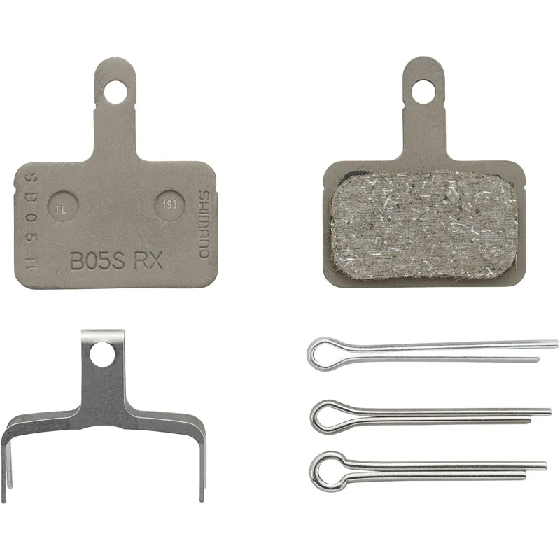 Shimano - B05S-RX Disc Brake Pads and Spring - Resin Pad / Steel Back-1