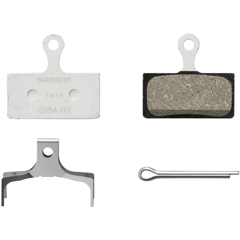 Shimano - G05A-RX Disc Brake Pads and Spring - Resin Pad / Alloy Back-1