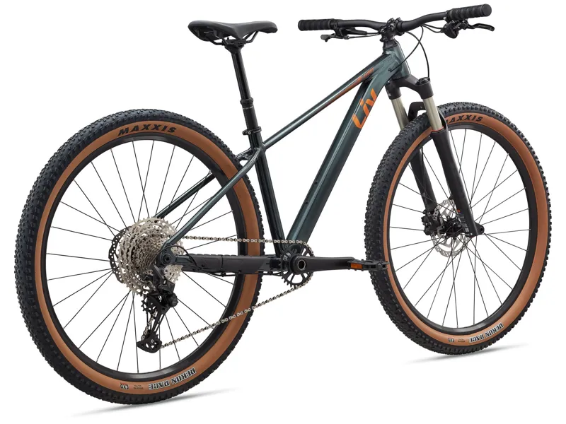Liv - Tempt 0 Hardtail Mountain Bike in Gloss Asphalt Green-2