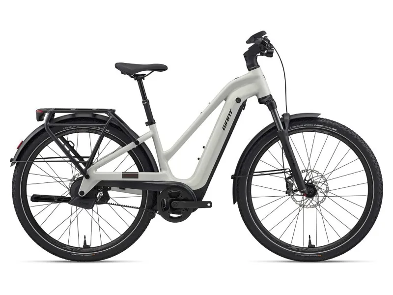 Giant - Explore E+ 0 Stagger Electric Hybrid Bike in Snow Drift