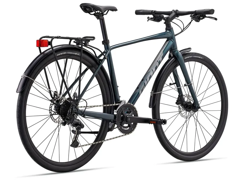 Giant - Escape City Disc 2 Fully Equipped Hybrid Bike in Aspha Green-1