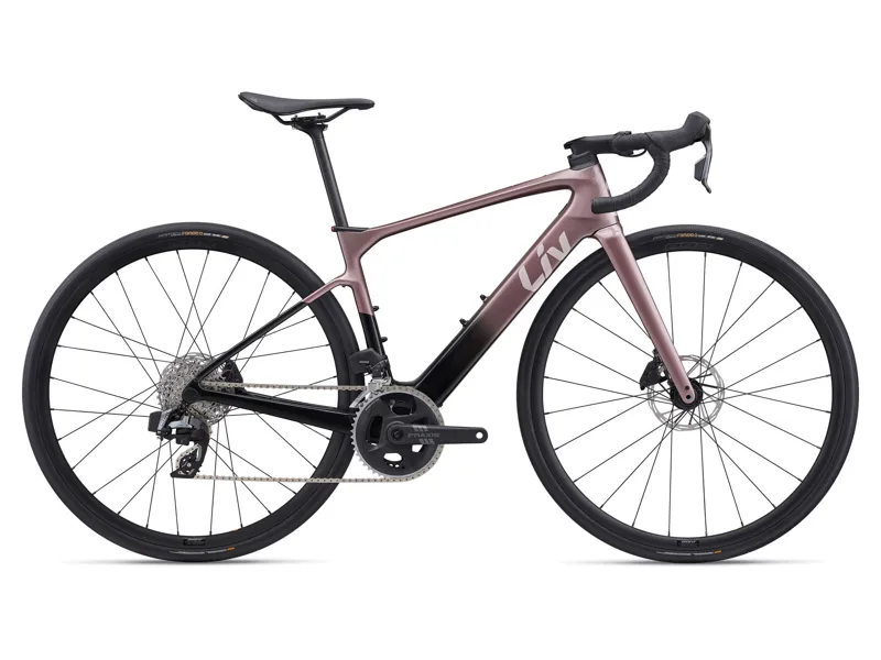 Liv - Avail Advanced E+ Elite 2 Electric Road Bike in Iron Rouge/Carbon Smoke