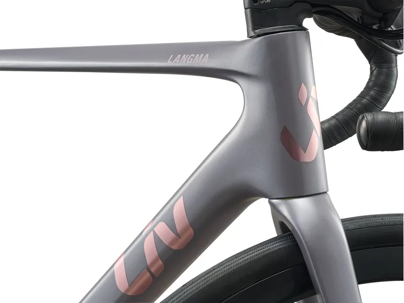 Liv - Langma Advanced 2 Pro Road Race Bike In Native Grey/Chrome-2
