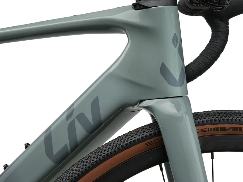 Liv - Avail Advanced E+ Elite AR Electric Endurance Road Bike in Eucalyptus/Blue Grey-6