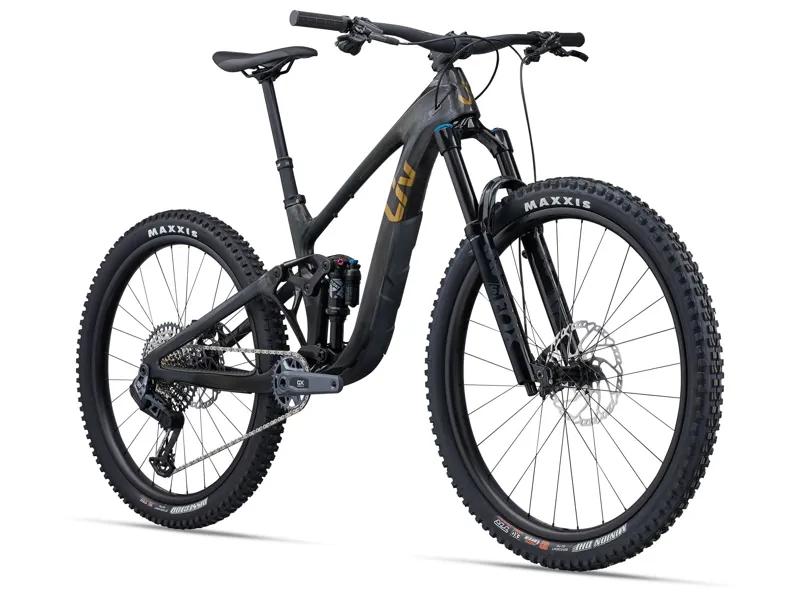 Liv - Intrigue X Advanced 1 Full Suspension Trail Mountain Bike in Gloss Raw Carbon/Chrome-1