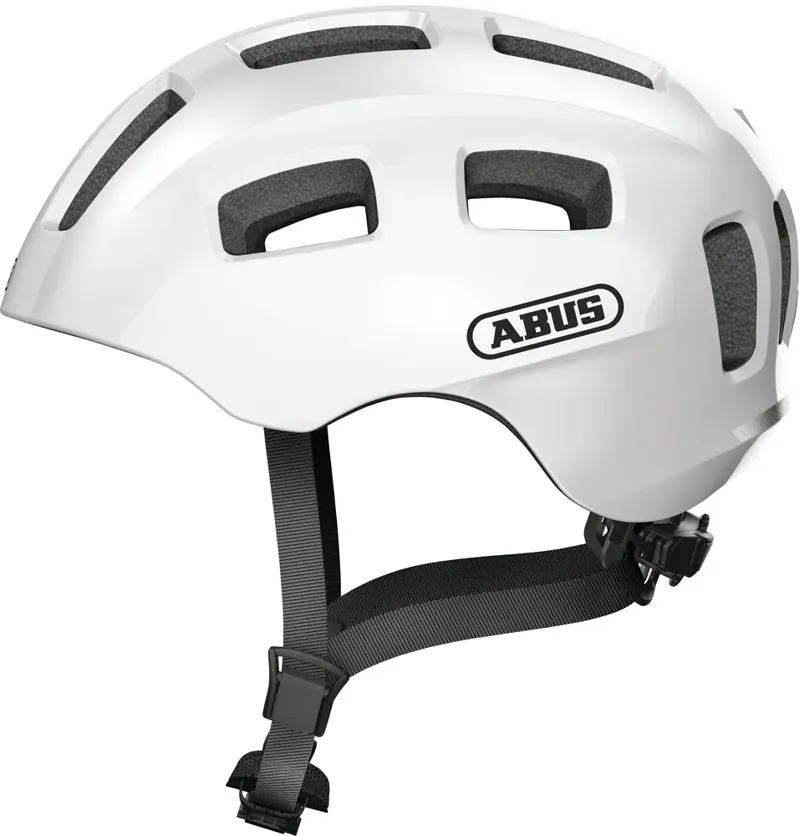 ABUS - Youn-I 2.0 Youth Bike Helmet in Pearl White