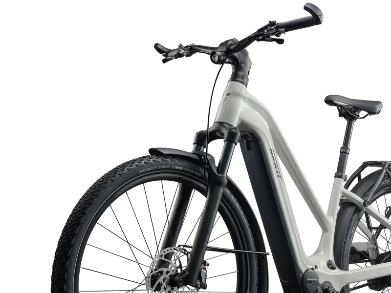 Giant - Explore E+ 0 Stagger Electric Hybrid Bike in Snow Drift-1
