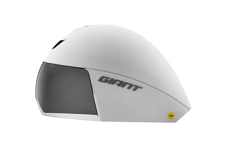 Giant - Rivet MIPS Aerodynamic Time Trial Road Helmet in Matte White-1